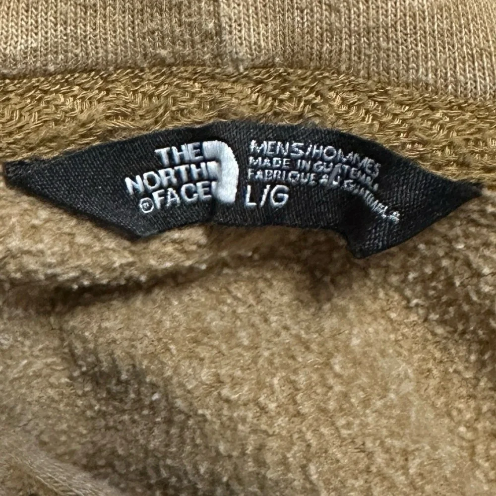 The North Face Olive Brown Half Dome Logo Pullover Hoodie Men's L Outdoor Casual
